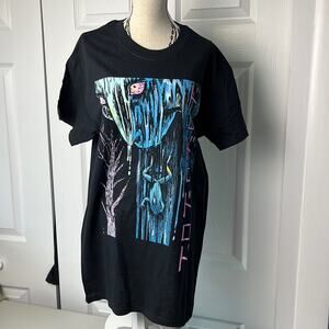 Junji Ito Miss Fuchi Pukes A Frog T-Shirt Black Small